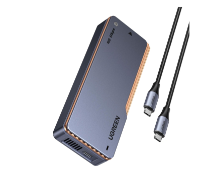 Akcesoria do dysków UGREEN Obudowa na dysk SSD M.2 NVMe D703 USB4 szara